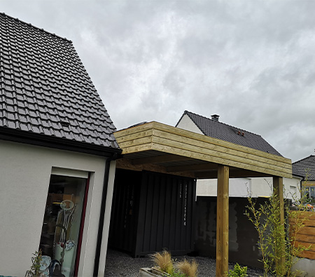 Carport en bois Saint-Omer