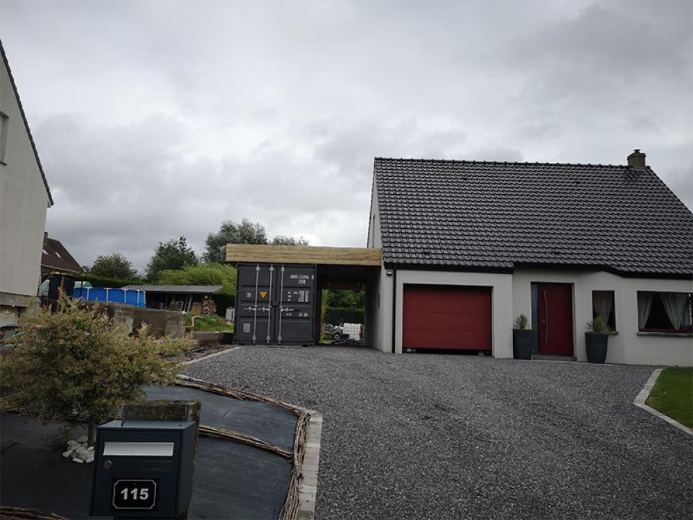 Carport bois Saint-Omer